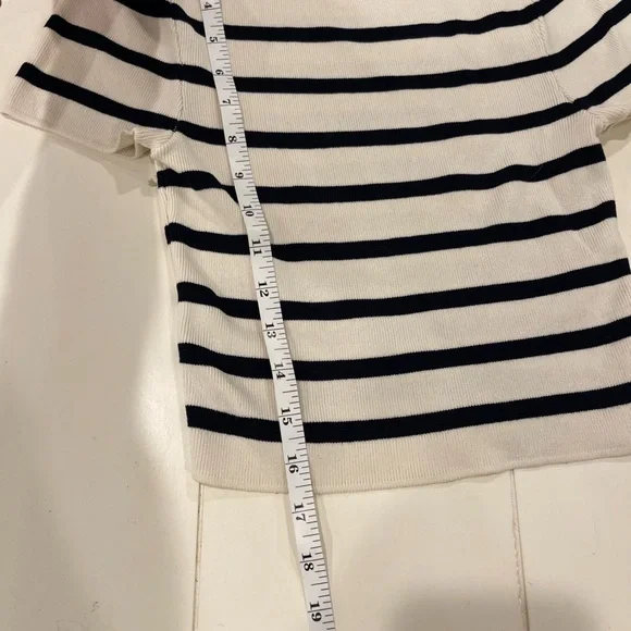 Zara Striped Knit Tee - Picture 4 of 5